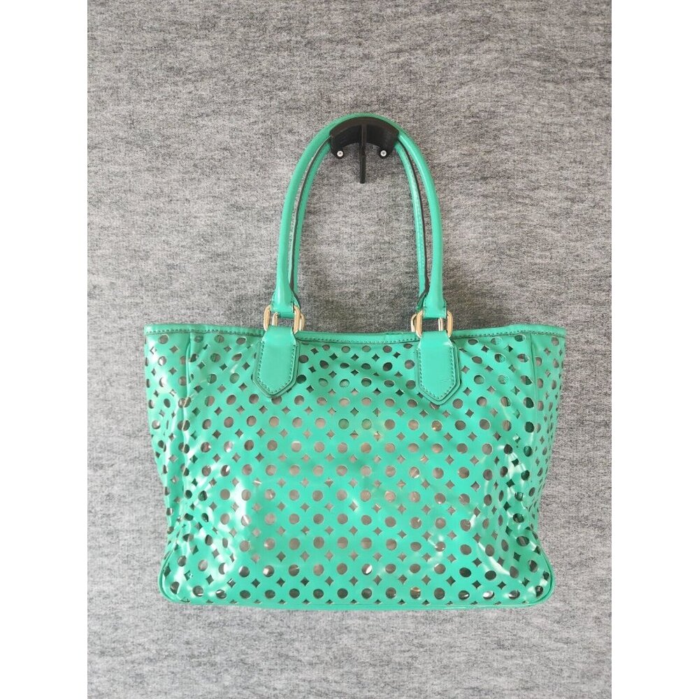 Milly Green Bag 5.5 x 10.5 x 14 Double handle